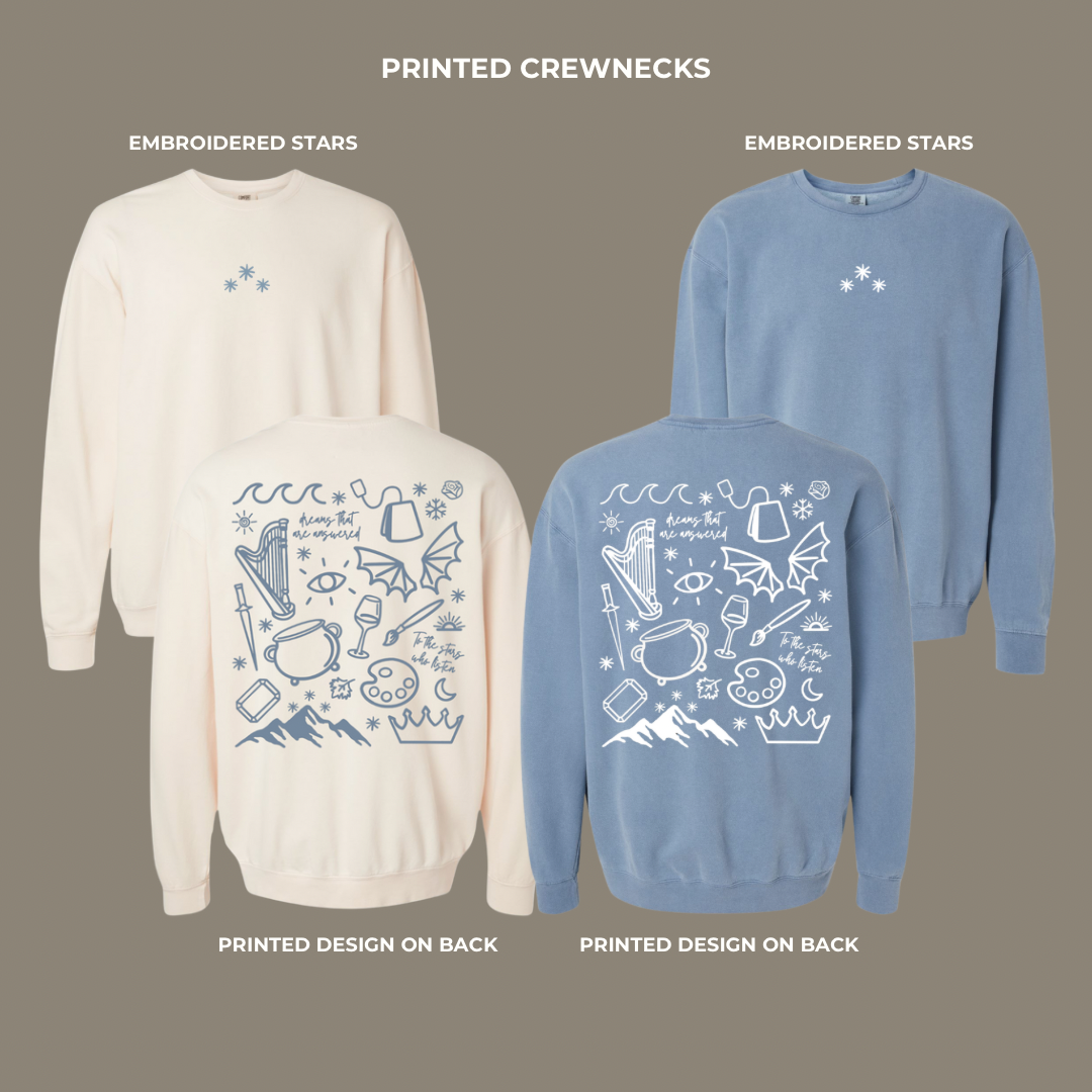 Printed ACOTAR Doodles Crewneck