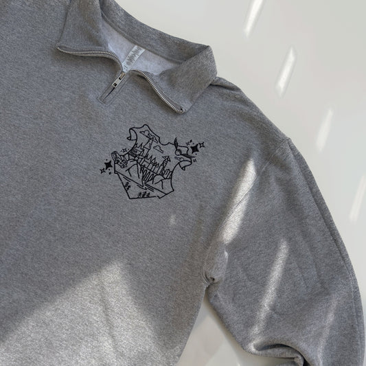 Hogwarts Crest 1/4 zip